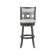 Load image into Gallery viewer, GIA 29&quot; SWIVEL BARSTOOL-GRAY W/GRAY FABRIC SEAT
