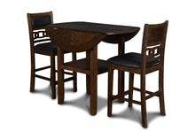 Load image into Gallery viewer, GIA 42&quot; COUNTER DROP LEAF TABLE W/2 CHAIRS-BROWN
