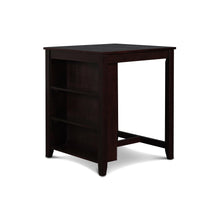 Load image into Gallery viewer, GIA 30&quot; COUNTER TABLE W/2 CHAIRS &amp; STG SHELF-EBONY
