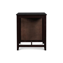 Load image into Gallery viewer, GIA 30&quot; COUNTER TABLE W/2 CHAIRS &amp; STG SHELF-EBONY
