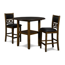 Load image into Gallery viewer, GIA 42&quot; COUNTER DROP LEAF TABLE W/2 CHAIRS-BROWN
