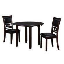 Load image into Gallery viewer, GIA 42&quot; DINING DROP LEAF TABLE W/2 CHAIRS-EBONY
