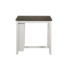 Load image into Gallery viewer, HESTON 36&quot; STORAGE COUNTER TABLE SET W/2 CHAIRS-WHITE/GRAY
