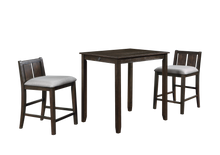 Load image into Gallery viewer, HESTON 36&quot; STORAGE COUNTER TABLE SET W/2 CHAIRS-CHERRY
