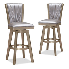 Load image into Gallery viewer, JAZZ 30&quot; SWIVEL BAR STOOL-PEARL/GOLD
