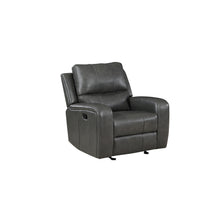 Load image into Gallery viewer, LINTON LEATHER GLIDER RECLINER-GRAY
