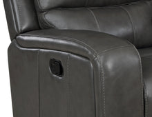 Load image into Gallery viewer, LINTON LEATHER GLIDER RECLINER-GRAY
