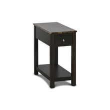 Load image into Gallery viewer, NOAH END TABLE WITH DRAWER-ESPRESSO W/FAUX MARBLE TOP

