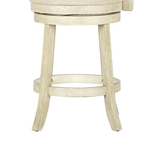 Load image into Gallery viewer, YORK 24&quot; COUNTER STOOL-ANT WHITE W/FABRIC SEAT
