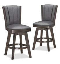Load image into Gallery viewer, DIVA 24&quot; SWIVEL COUNTER STOOL-GLITTER GRAY
