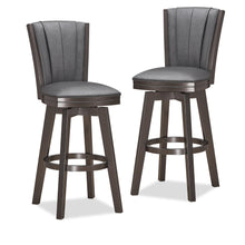 Load image into Gallery viewer, DIVA 30&quot; SWIVEL BAR STOOL-GLITTER GRAY
