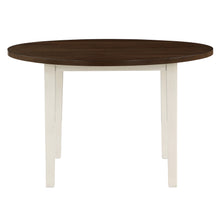 Load image into Gallery viewer, HUDSON 48&quot; ROUND DINING TABLE &amp; 4 CHAIR SET-BROWN/CREME
