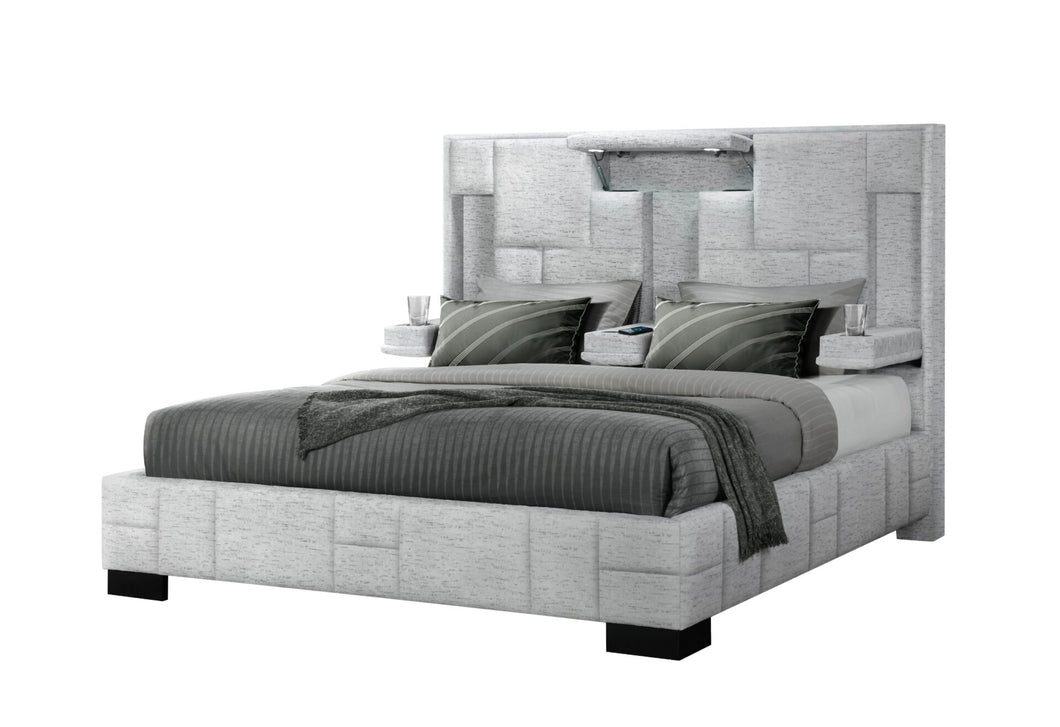 Oscar Grey Bed No Wood Trim