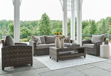 Load image into Gallery viewer, Oasis Court Outdoor Sofa/Chairs/Table Set (Set of 4)
