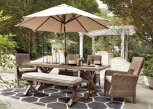 Load image into Gallery viewer, Beachcroft Dining Table with Umbrella Option

