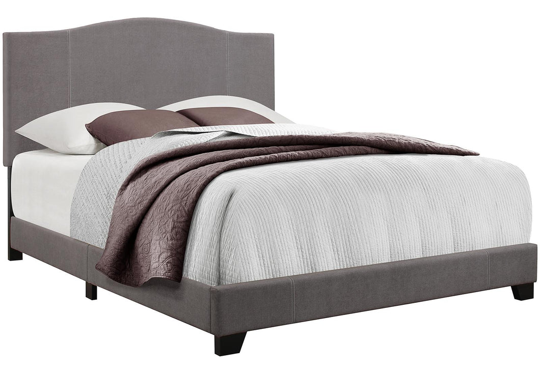 Pulaski ACH All-In-One Queen Modified Camel Back Upholstered Bed in Grey image