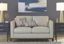 Load image into Gallery viewer, Pulaski Addison Leather Loveseat in Light Grey
