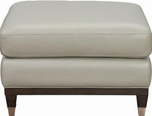Load image into Gallery viewer, Pulaski Addison Leather Ottoman in Light Grey image
