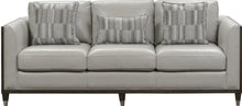 Load image into Gallery viewer, Pulaski Addison Leather Sofa in Light Grey image
