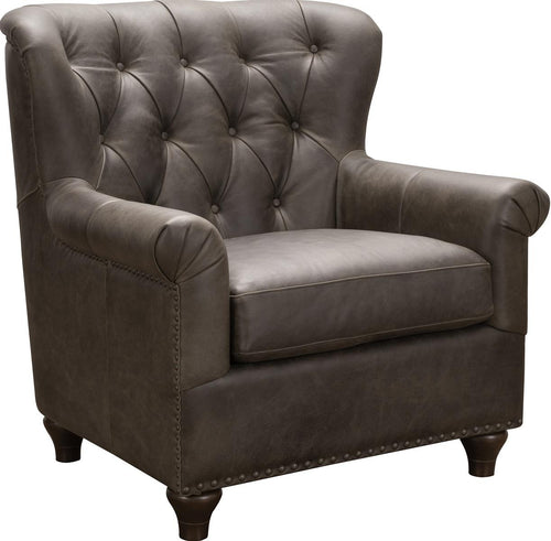 Pulaski Charlie Leather Chair in Heritage Brown image