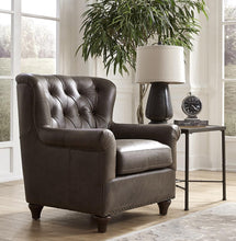 Load image into Gallery viewer, Pulaski Charlie Leather Chair in Heritage Brown

