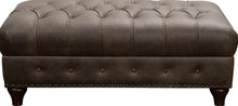 Load image into Gallery viewer, Pulaski Charlie Leather Cocktail Ottoman in Heritage Brown image

