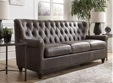 Load image into Gallery viewer, Pulaski Charlie Leather Sofa in Heritage Brown
