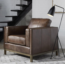 Load image into Gallery viewer, Pulaski Drake Leather Chair in Brown
