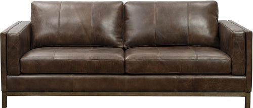 Pulaski Drake Leather Sofa in Brown image