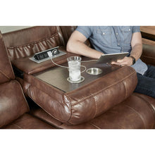 Load image into Gallery viewer, Pulaski Dual Recliner Sofa with Dropdown Charging Console
