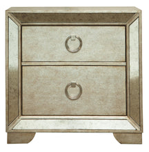 Load image into Gallery viewer, Pulaski Farrah 2 Drawer Nightstand with Cedar Lining in Metallic image
