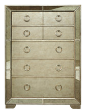Load image into Gallery viewer, Pulaski Farrah 5 Drawer Chest with Mirror Panels in Metallic image
