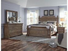Load image into Gallery viewer, Pulaski Furniture Crestmont California King Poster Bed in Toasted Almond
