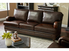 Load image into Gallery viewer, Pulaski Furniture Oliver Stationary Sofa in Dark Wood
