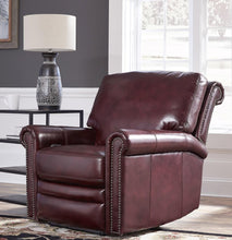 Load image into Gallery viewer, Pulaski Grant Leather Power Recliner in Oxblood
