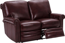 Load image into Gallery viewer, Pulaski Grant Leather Power Reclining Loveseat in Oxblood
