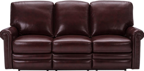 Pulaski Grant Leather Power Reclining Sofa in Oxblood image