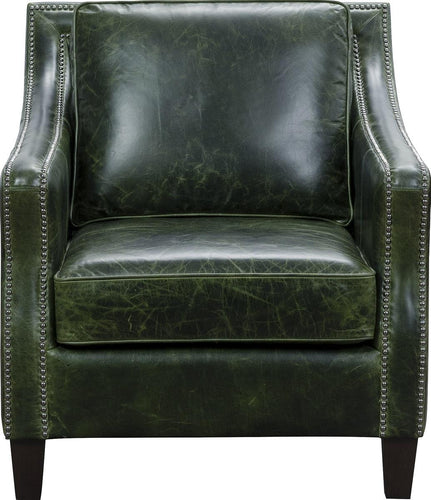 Pulaski Miles Leather Chair in Verdant Green image