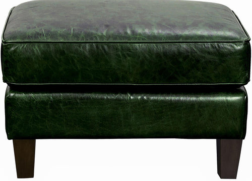 Pulaski Miles Leather Ottoman in Verdant Green image