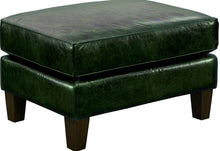 Load image into Gallery viewer, Pulaski Miles Leather Ottoman in Verdant Green
