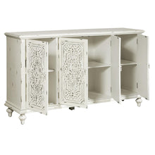 Load image into Gallery viewer, Pulaski Ornate Four Door White Credenza
