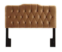 Load image into Gallery viewer, Pulaski Queen Upholstered Soft Shape Headboard in Velvet Bronze image
