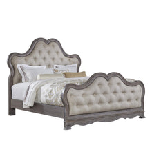 Load image into Gallery viewer, Pulaski Simply Charming California King Tufted Upholstered Bed in Light Wood
