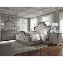 Load image into Gallery viewer, Pulaski Simply Charming Queen Tufted Upholstered Bed in Light Wood

