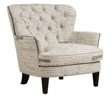 Load image into Gallery viewer, Pulaski Upholstered Arm Chair - Paris Script image
