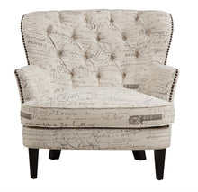 Load image into Gallery viewer, Pulaski Upholstered Arm Chair - Paris Script
