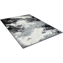 Load image into Gallery viewer, Serang Gray/Black 5&#39; X 7&#39; Area Rug
