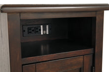 Load image into Gallery viewer, Barilanni Chairside End Table with USB Ports &amp; Outlets
