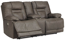 Load image into Gallery viewer, Wurstrow Power Reclining Loveseat with Console
