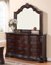 Load image into Gallery viewer, Crown Mark Furniture Sheffield Drawer Dresser in Dark Cherry
